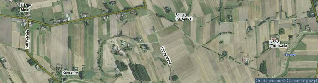 Zdjęcie satelitarne Karsy Małe ul.